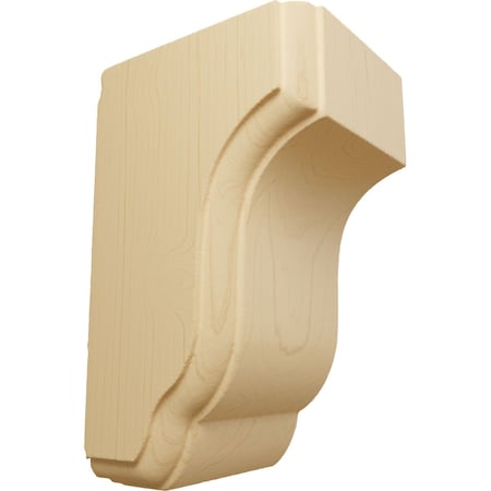 Ekena Millwork 2 1/2"W x 2 3/4"D x 4 1/2"H Capistrano Mission Corbel, Alder COR02X02X04CPAL